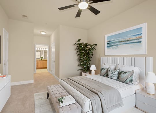 Beautiful Bedroom at The Marque Apartments in Gainesville, VA